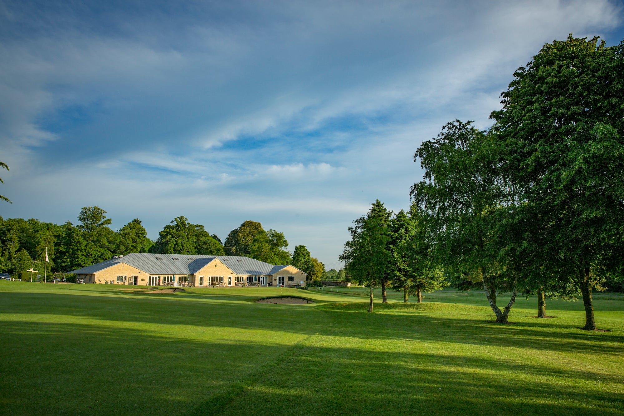 Burghley Park Golf Club clubhouse and grounds