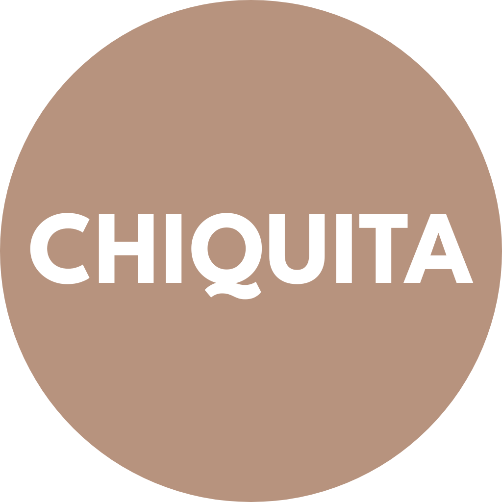 Chiquita logo on a brown circle