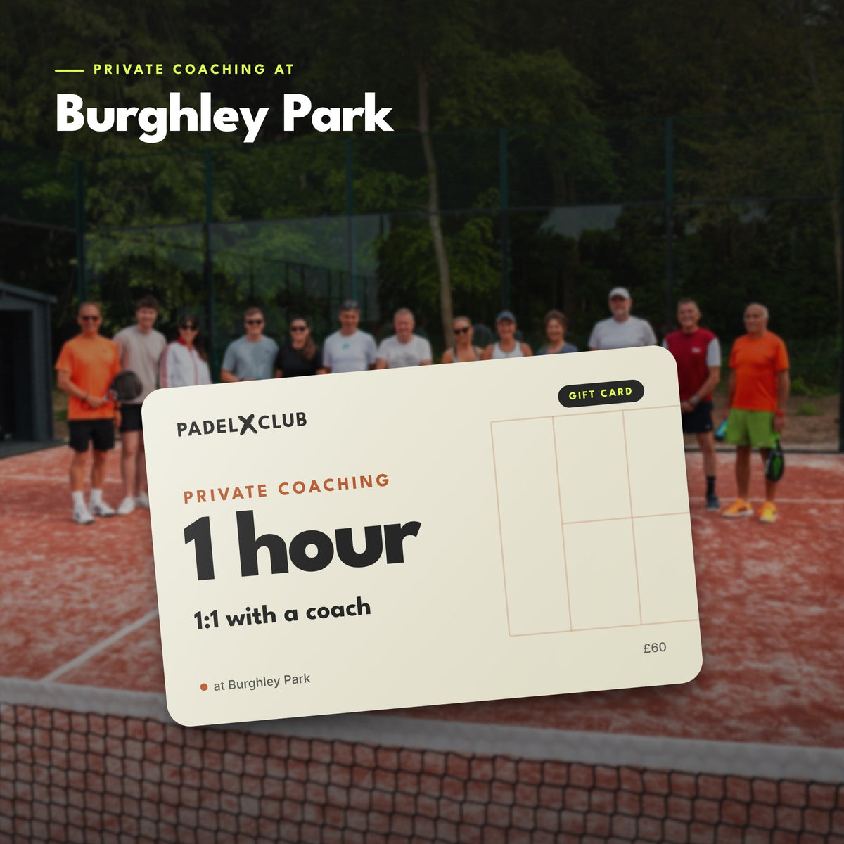 Private Coaching Gift Card (Redeem on Padel Mates app)
