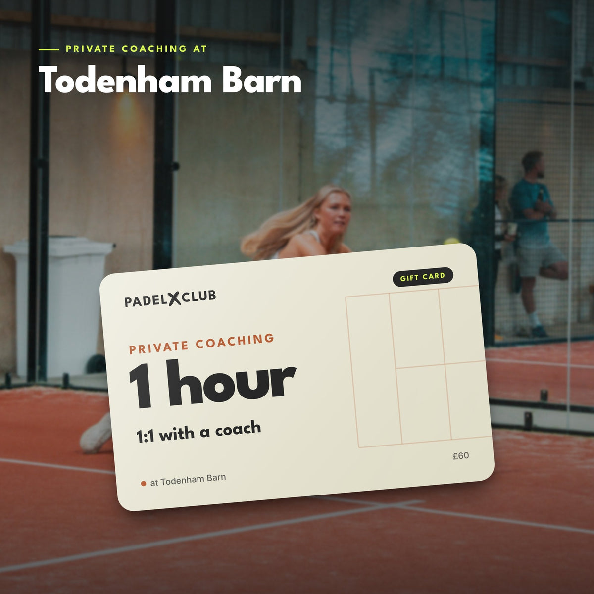 Private Coaching Gift Card (Redeem on Padel Mates app)