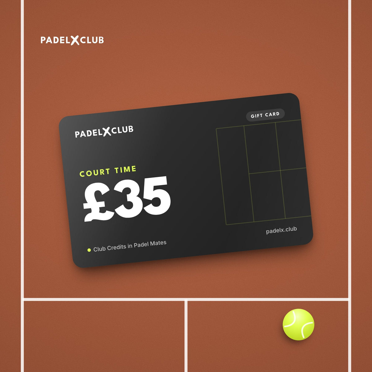 Court Time Gift Card (Redeem on Padel Mates app)