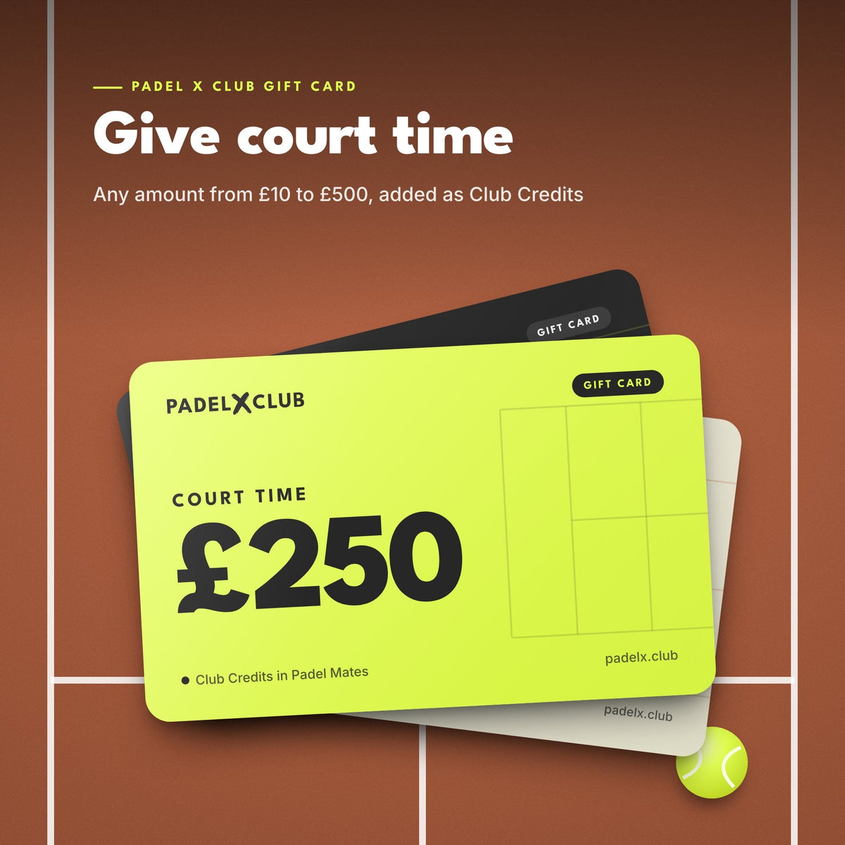 Court Time Gift Card (Redeem on Padel Mates app)