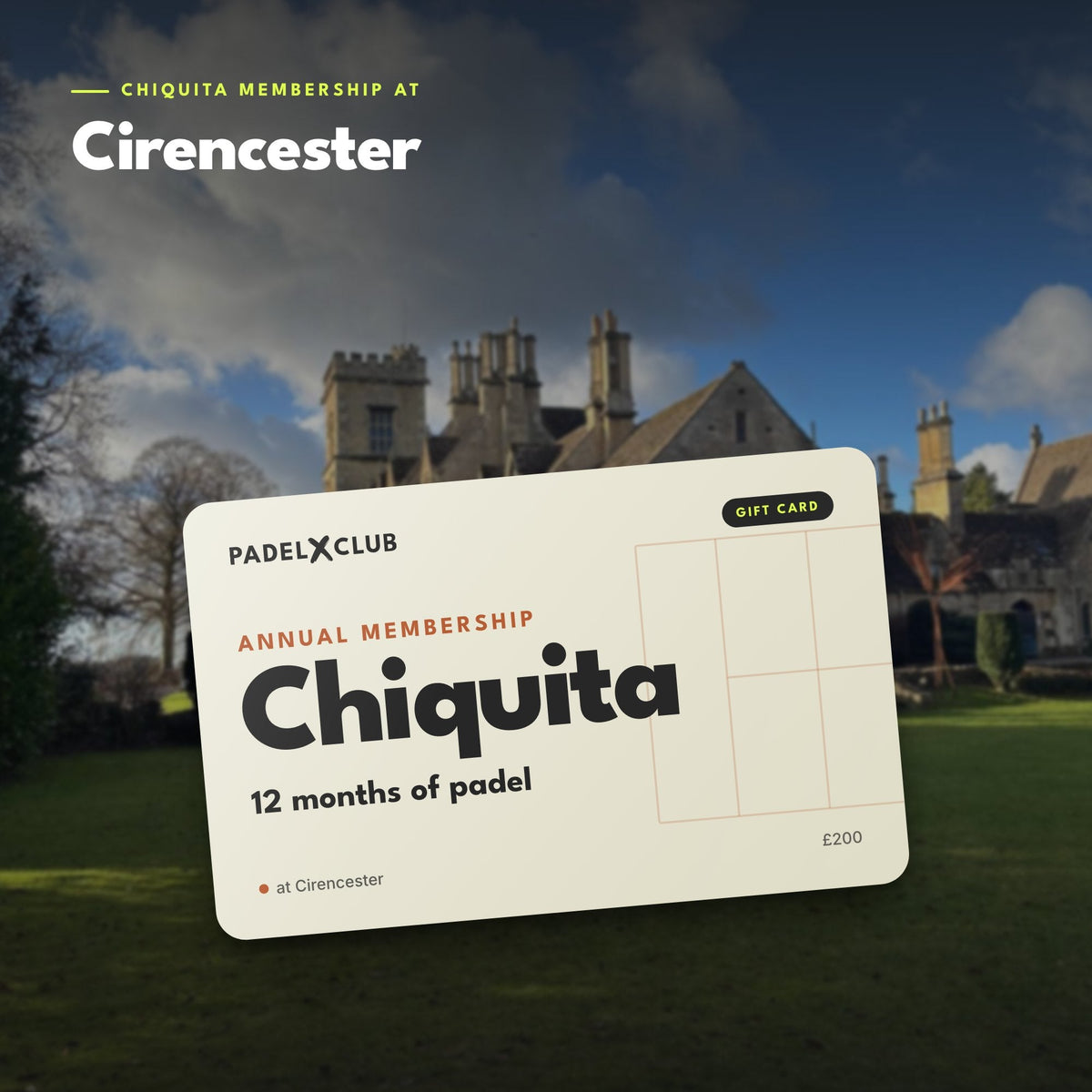 Chiquita Annual Membership Gift Card