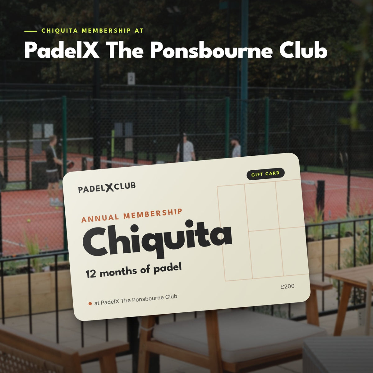 Chiquita Annual Membership Gift Card