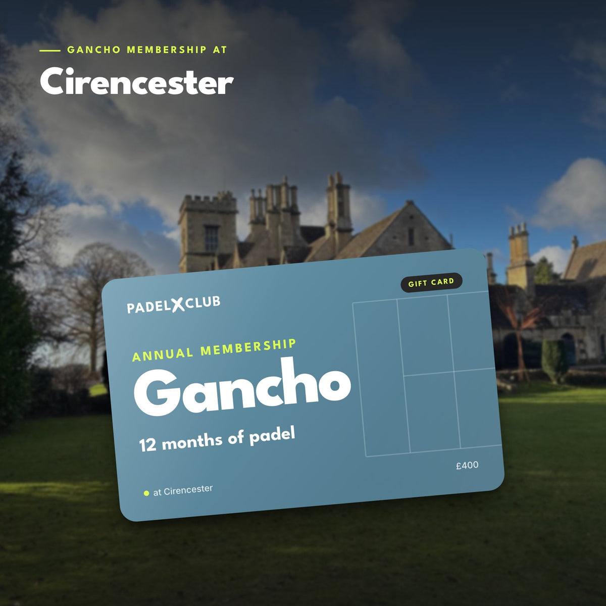 Gancho Annual Membership Gift Card
