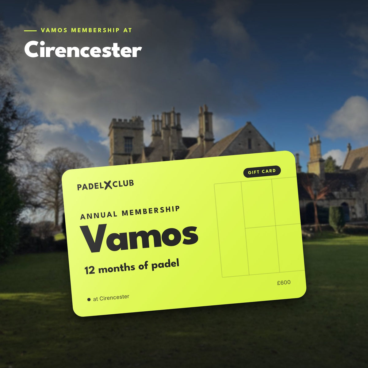Vamos Annual Membership Gift Card